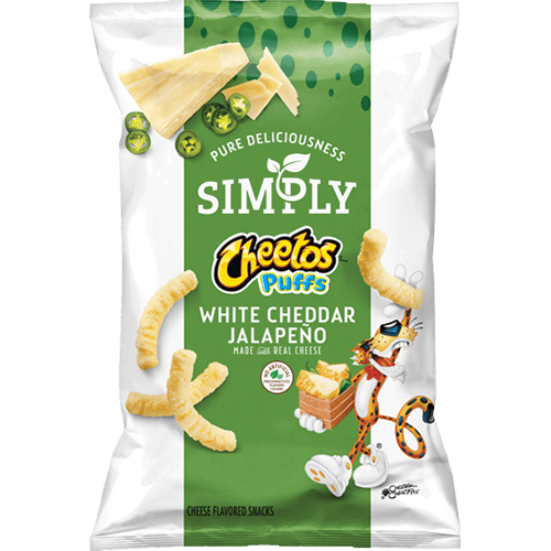 CHEETOS Simply Puffs White Cheddar Jalape o Cheese Flavored Snacks cheetos-simply-puffs-white-cheddar-jalape-o-cheese-flavored-snacks